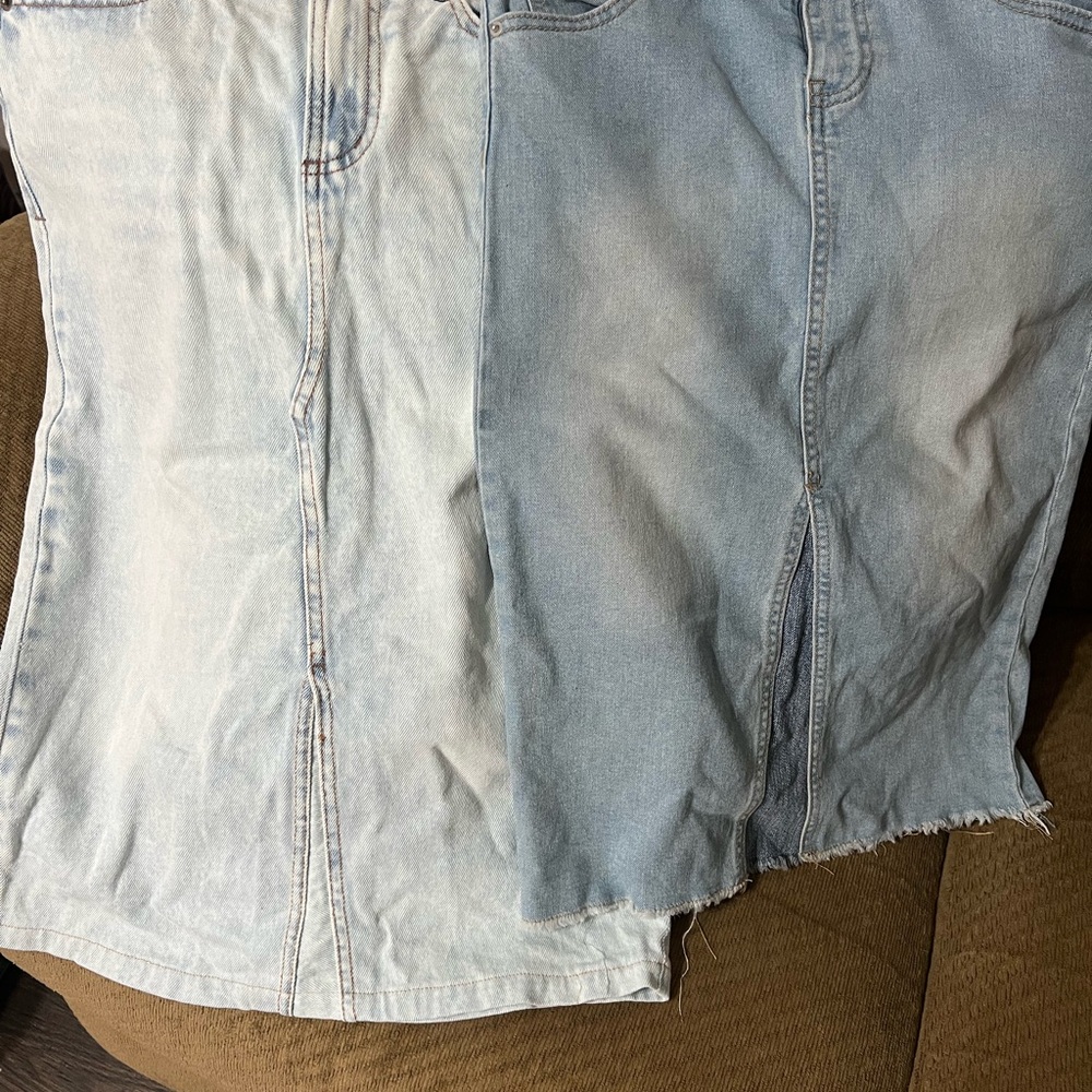 Two Lil Girl Denim Skirts